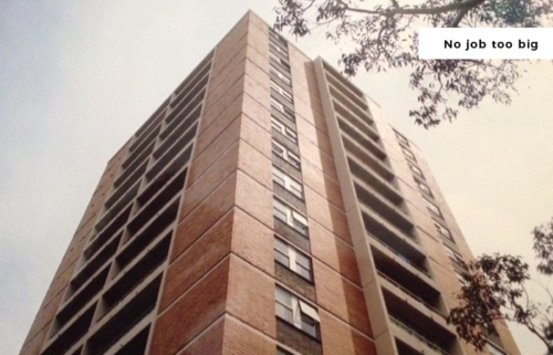 Apartment block antenna service